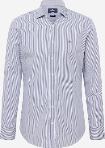 Coupe slim Chemise Hackett London en bleu : devant