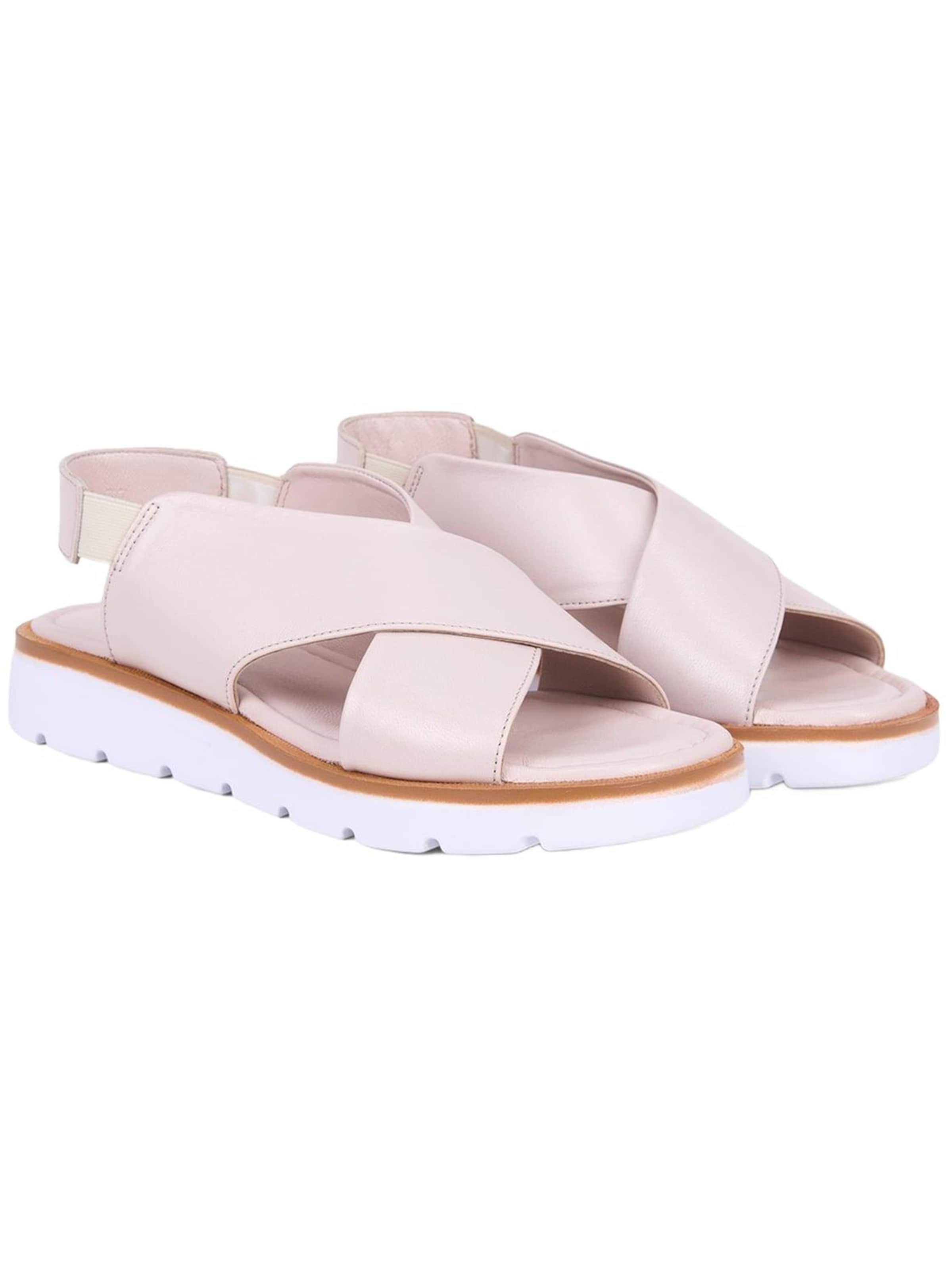 Desa Sandale 'DESA Damen-Ledersandalen mit gekreuzten Riemen'‌‌‌‌‌‌‌‌ in Pink