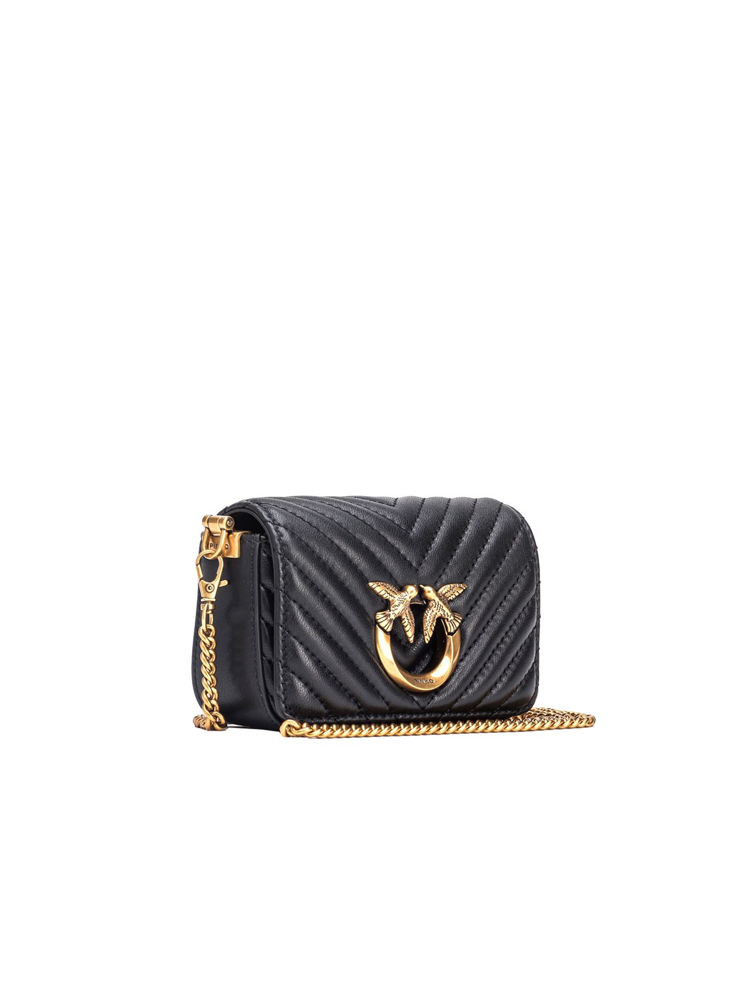 PINKO Schoudertas 'Pinko Crossbody Bag Black' in Zwart