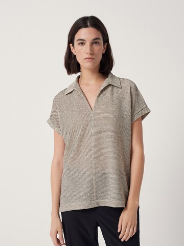 Someday Poloshirt 'Kikeno' in Beige: predná strana