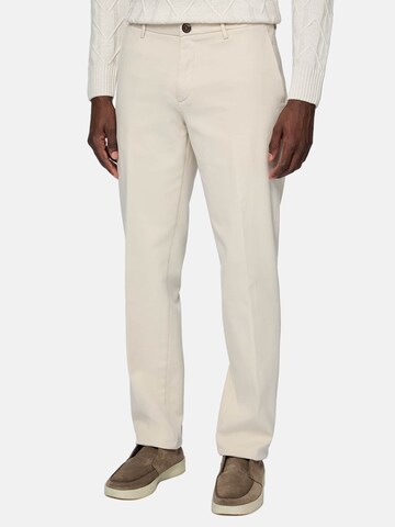 Boggi Milano Slimfit Bukser i beige: forside