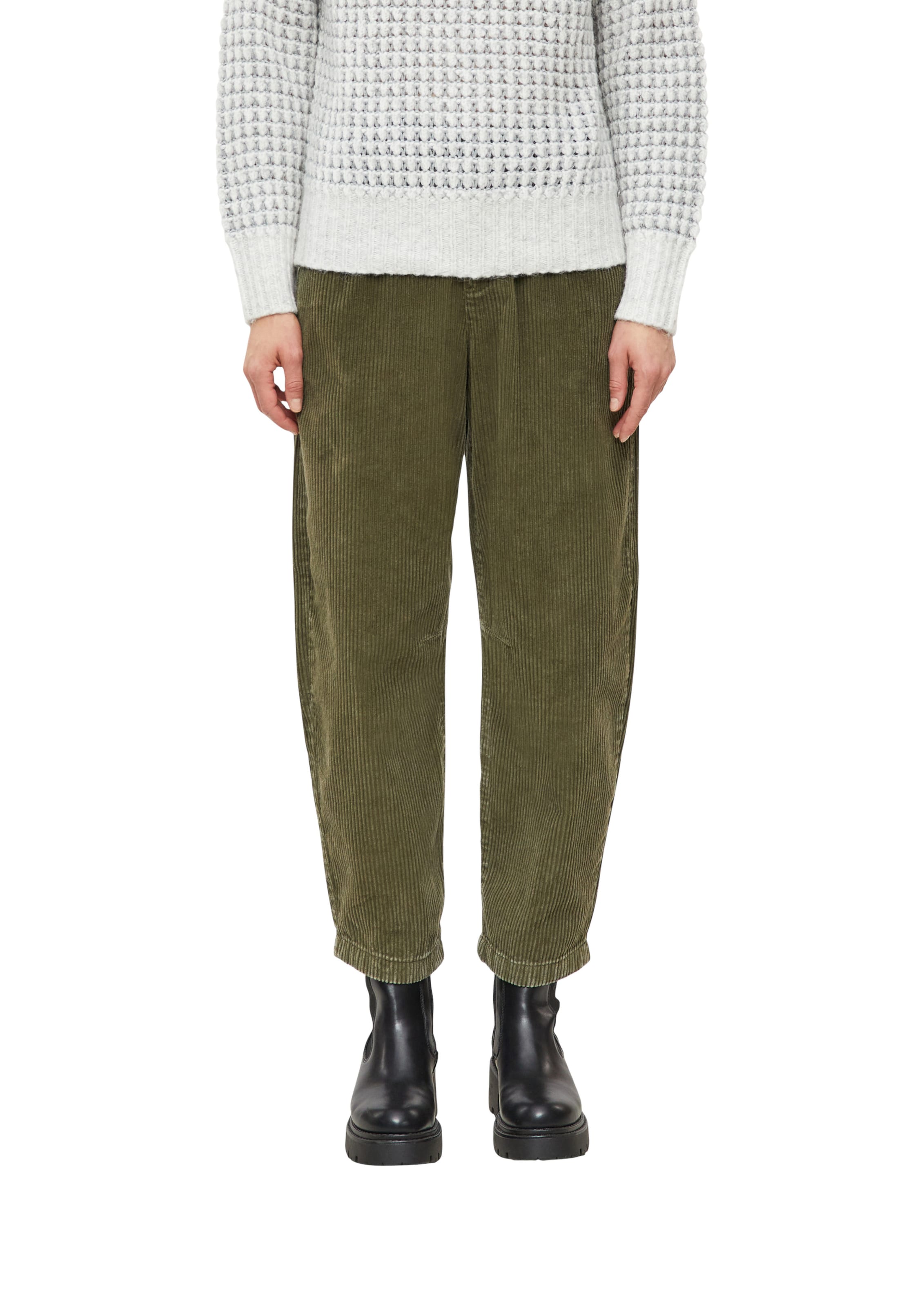 Barrel Pantalon s.Oliver en vert : devant