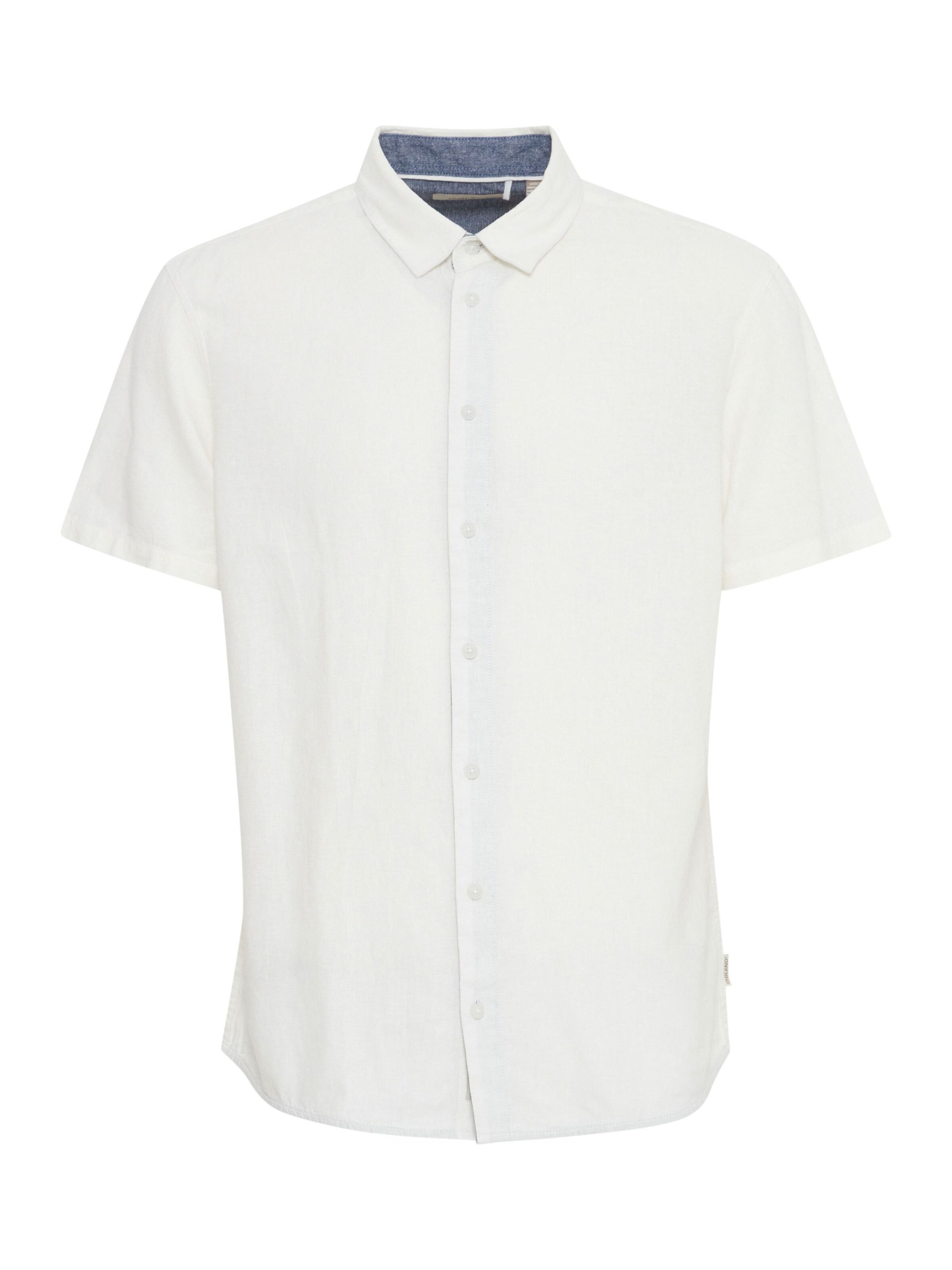 BLEND Overhemd 'Bobby' in Wit: voorkant