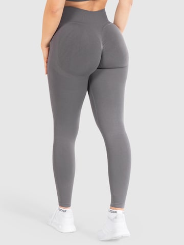 Smilodox Skinny Leggings ' Solid Scrunch ' in Grey