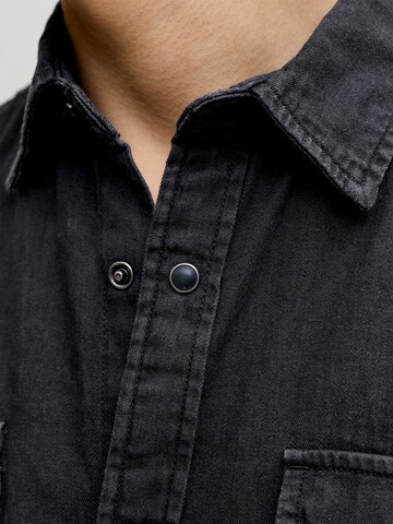 Jacks & Jones Regular Fit Hemd 'Herren Langarm Hemd'‌ in Grau