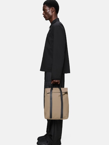 RAINS Backpack in Beige: front