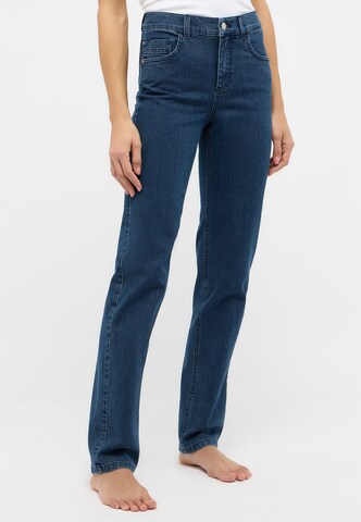 Angels Slimfit Jeans 'Cora' in Blauw: voorkant