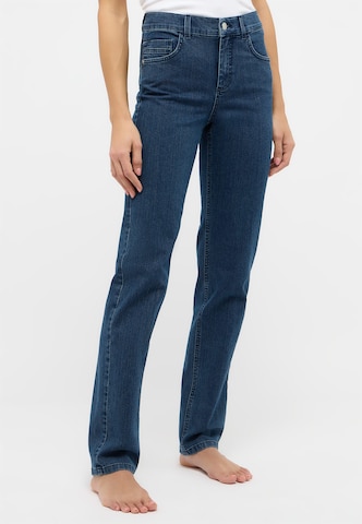 Angels Slimfit Jeans 'Cora' in Blauw: voorkant