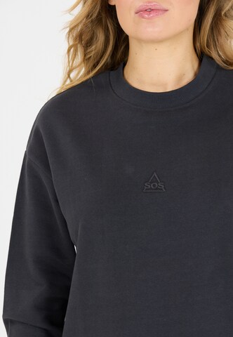 SOS Sweatshirt 'Bovec' in Schwarz