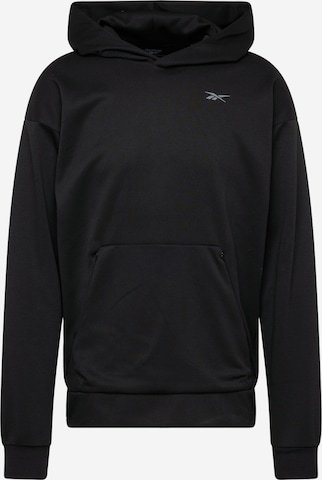 Sweat de sport Reebok en noir : devant