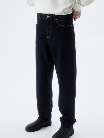 Pull&Bear Loosefit Jeans in Blauw: voorkant