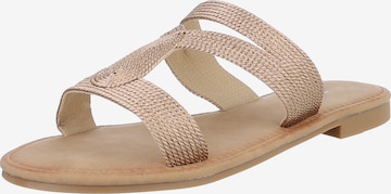 Ital-Design Pantolette in Beige: Vorderseite