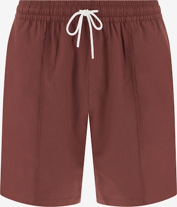 Shorts de bain Boggi Milano en marron : devant