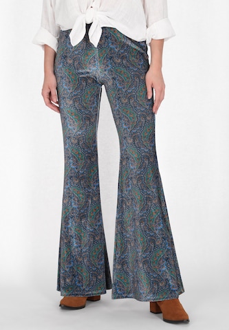 évasé Pantalon usha FESTIVAL en bleu : devant