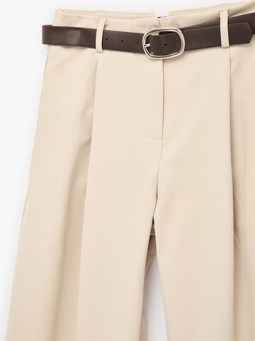 Koton Baggy Pleat-front trousers in Beige