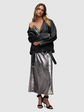 AllSaints Večerna obleka 'HADLEY' | siva barva