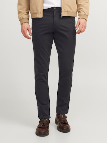 JACK & JONES - Slimfit Pantalón chino 'JJIMarco JJBowie' en negro