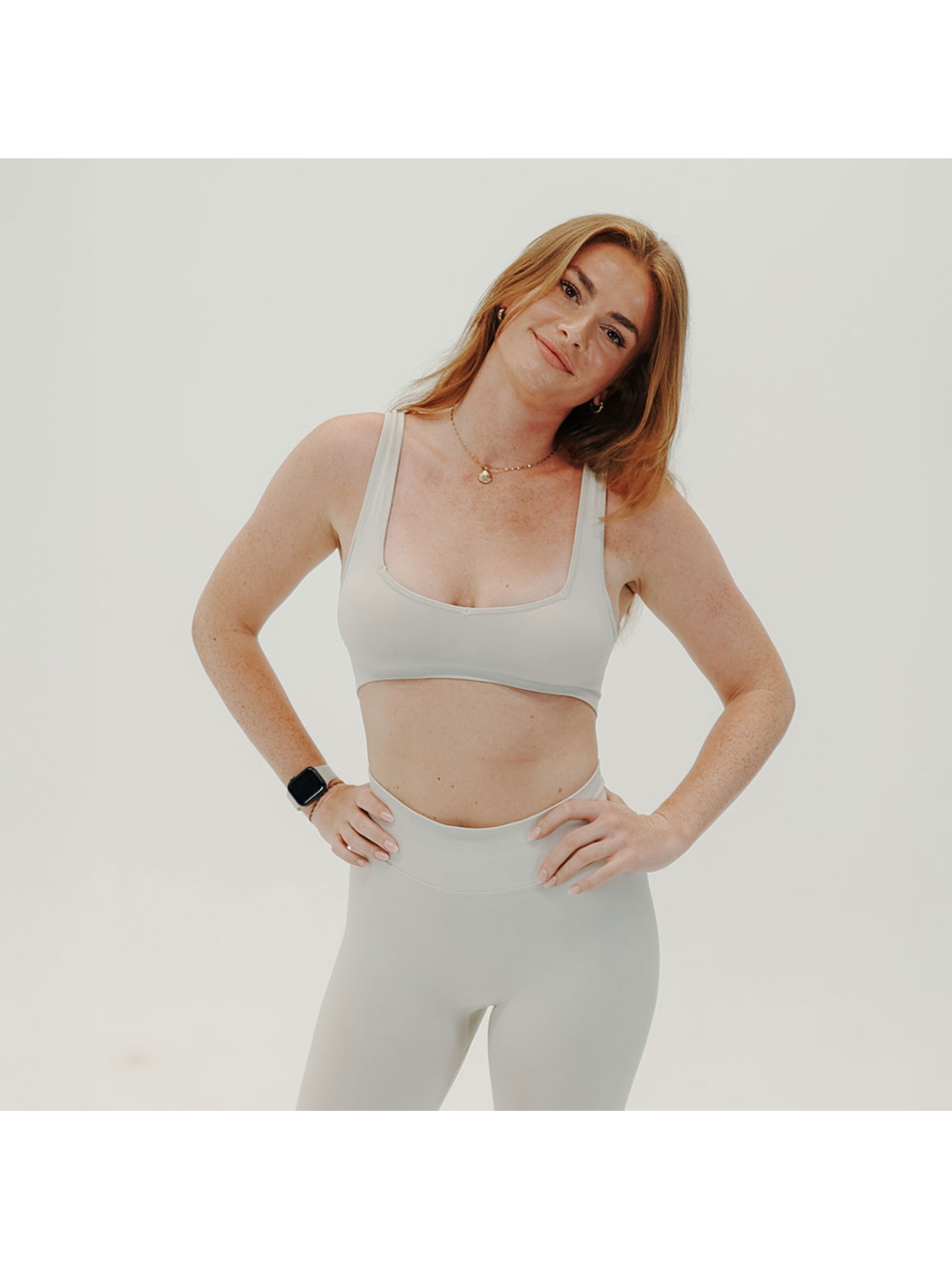 Zaisze - Bustier Sujetador deportivo 'Desert Glow' en beige