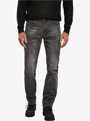 Brandit Regular Jeans 'Rover' in Black: front