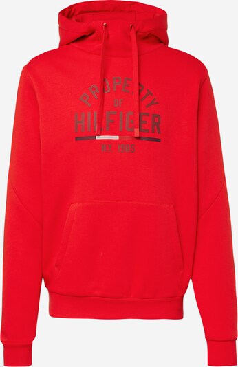 TOMMY HILFIGER Sweatshirt in anthrazit / rot / weiß, Produktansicht
