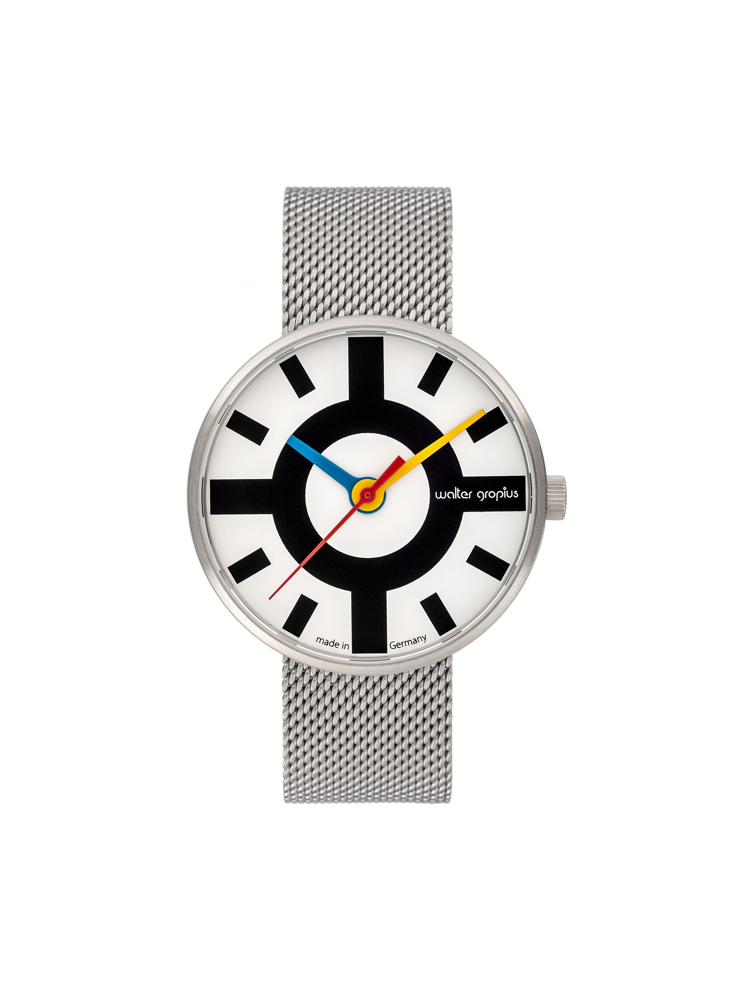 WALTER GROPIUS Analog Watch 'CROSSWAY' in Silver: front