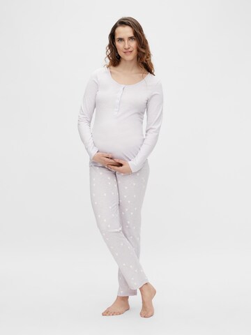 MAMALICIOUS Pyjama 'Mira Lia' in Lila: voorkant