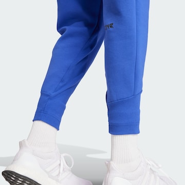 ADIDAS SPORTSWEAR Tapered Workout Pants 'Z.N.E.' in Blue