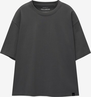 T-Shirt Pull&Bear en gris : devant