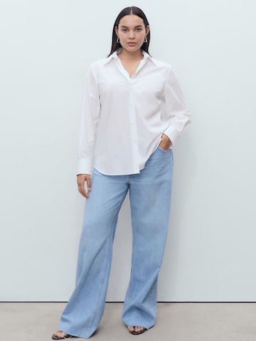 MANGO Blouse 'REGU' in White