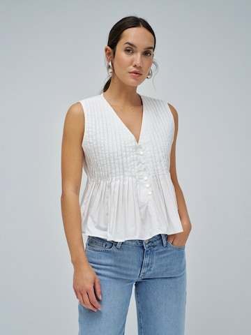 Salsa Jeans Blouse in White: front