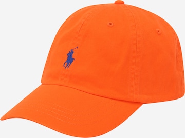 Casquette Polo Ralph Lauren en orange : devant