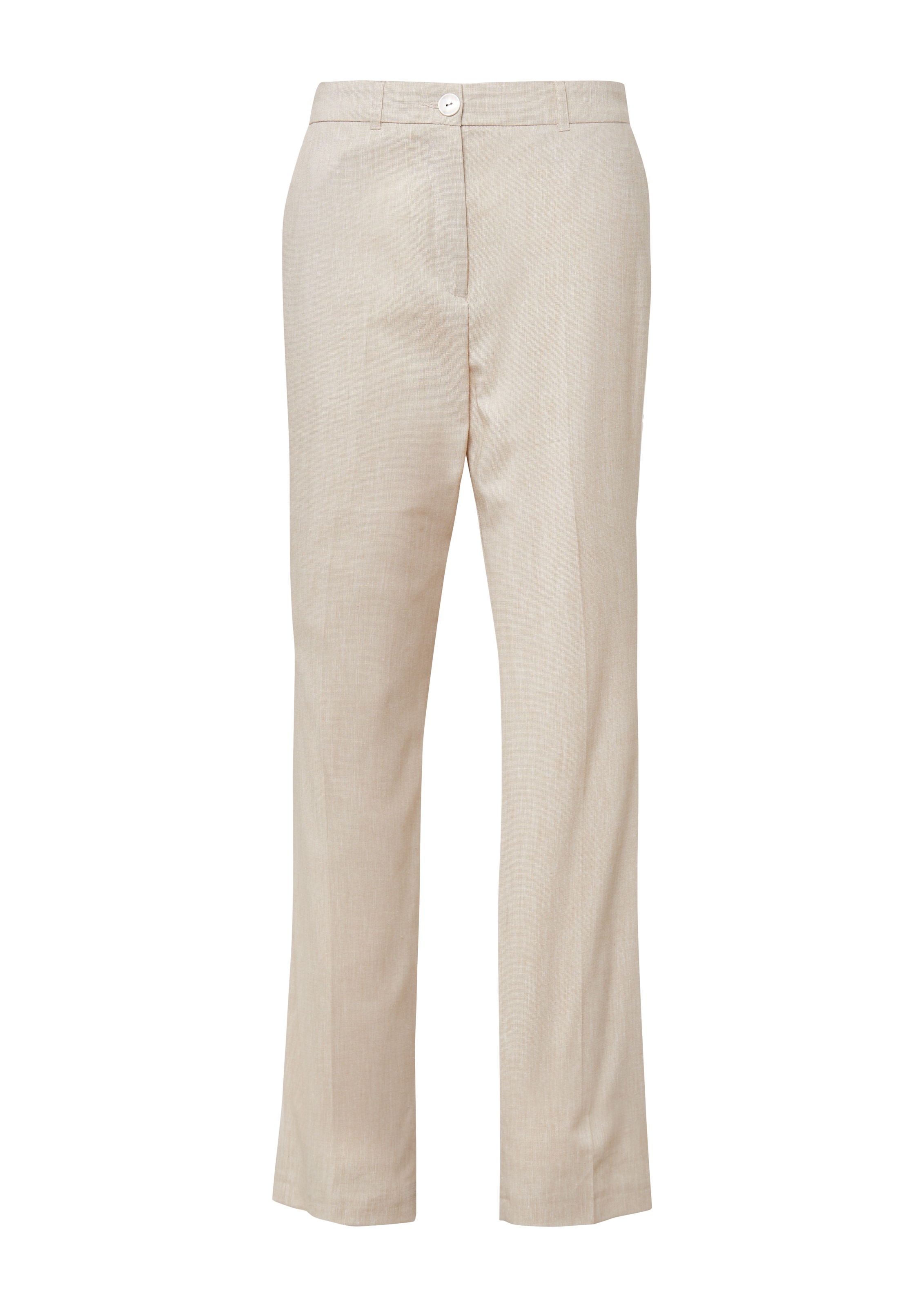 s.Oliver BLACK LABEL Regular Hose in Beige: Vorderseite