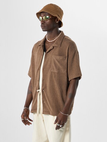 Comfort fit Camicia di VAMOS CLO in marrone