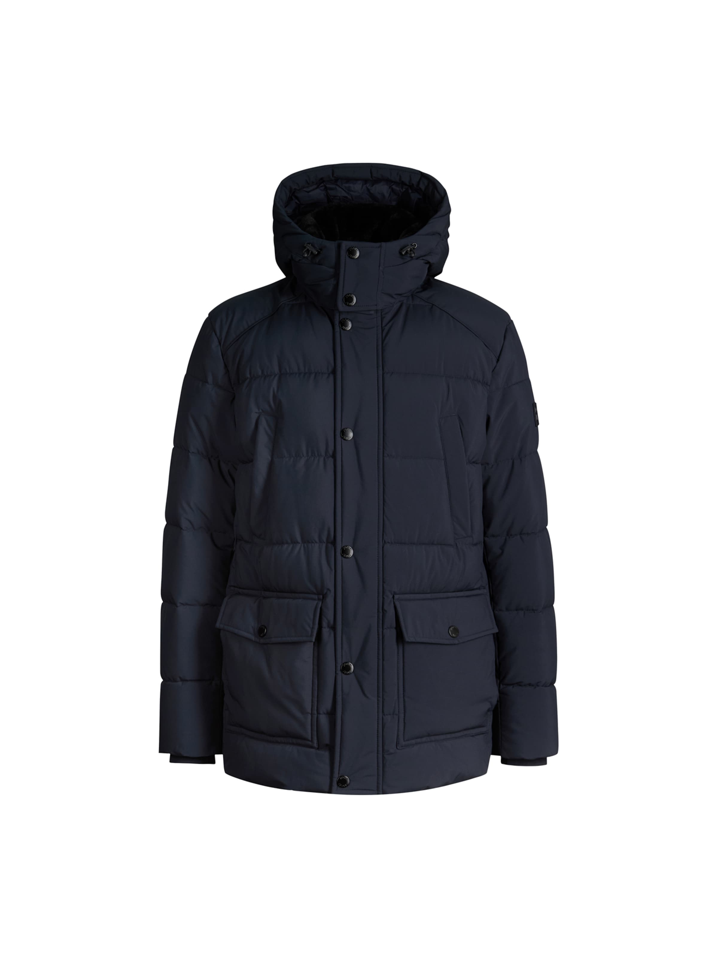 JOOP! Jeans Tussenparka in Blauw: voorkant