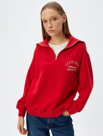 Koton Sweatshirt in Rood: voorkant