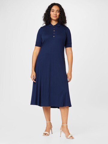 Lauren Ralph Lauren Plus Kleid in Blau: predná strana