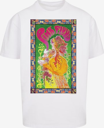 T-Shirt 'Pink Floyd Marquee 1966' F4NT4STIC en blanc : devant