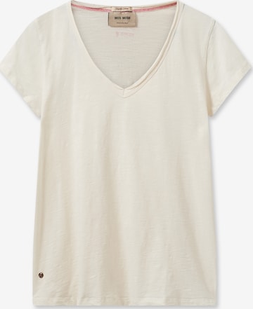 MOS MOSH T-shirt i beige: framsida