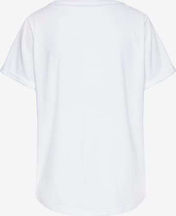 T-shirt LASCANA en blanc