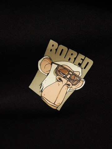 NAME IT Sweatshirt 'Bored Ape' in Zwart