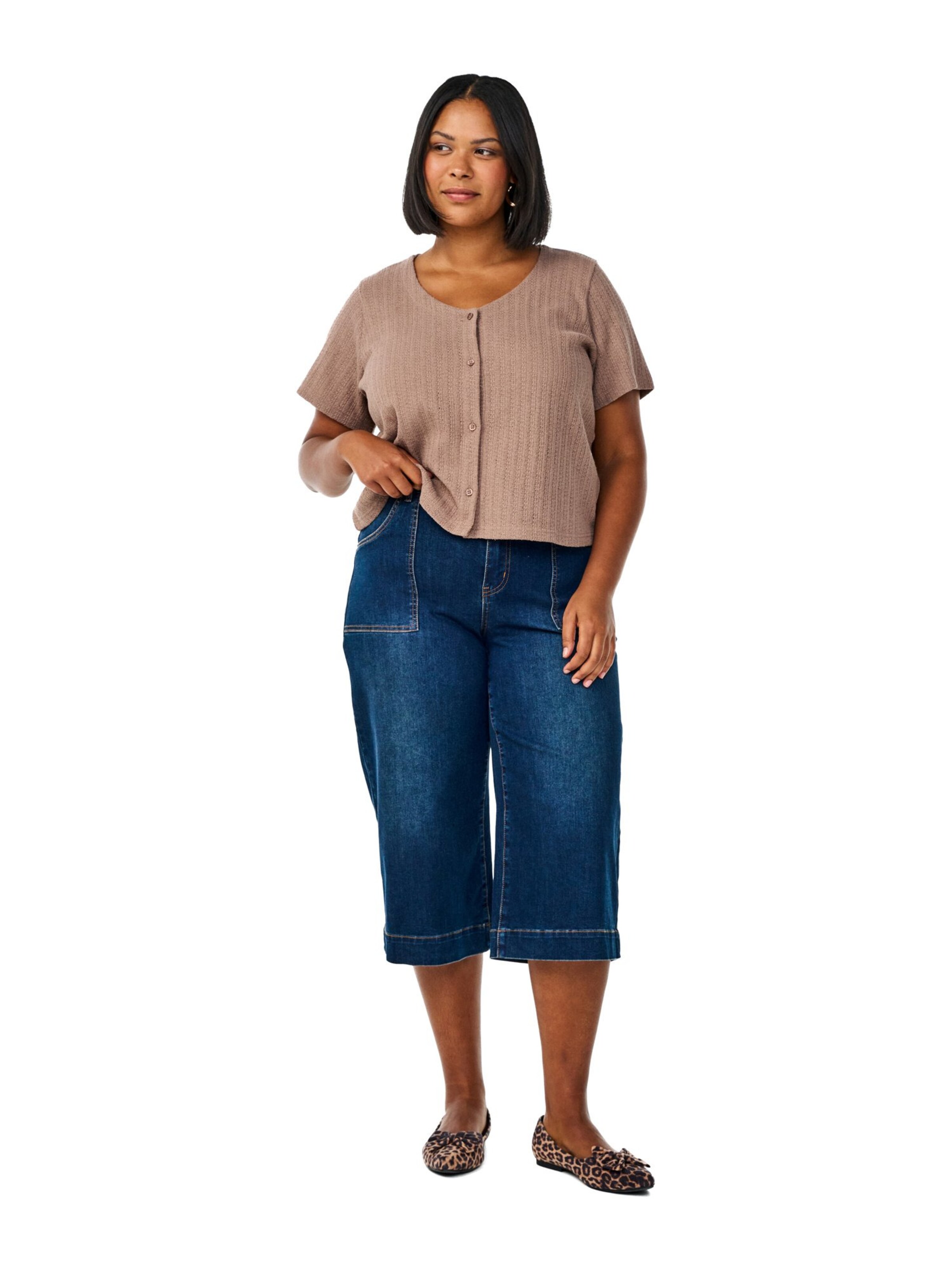 Zizzi Обычный Джинсы в Синий: спереди