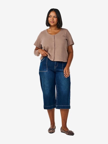 mėlyna Zizzi Standartinis Džinsai: priekis