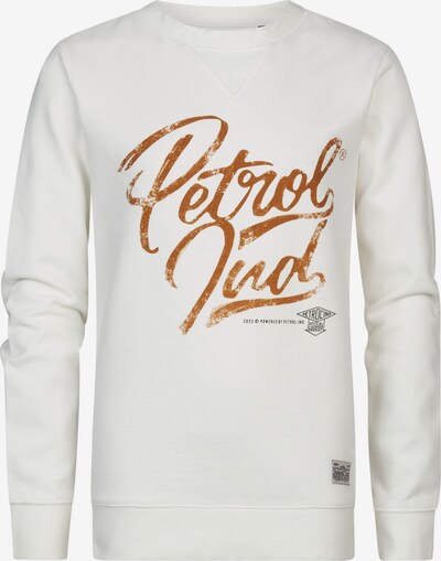 Petrol Industries Sweatshirt 'Wheaton' in safran / weiß, Produktansicht