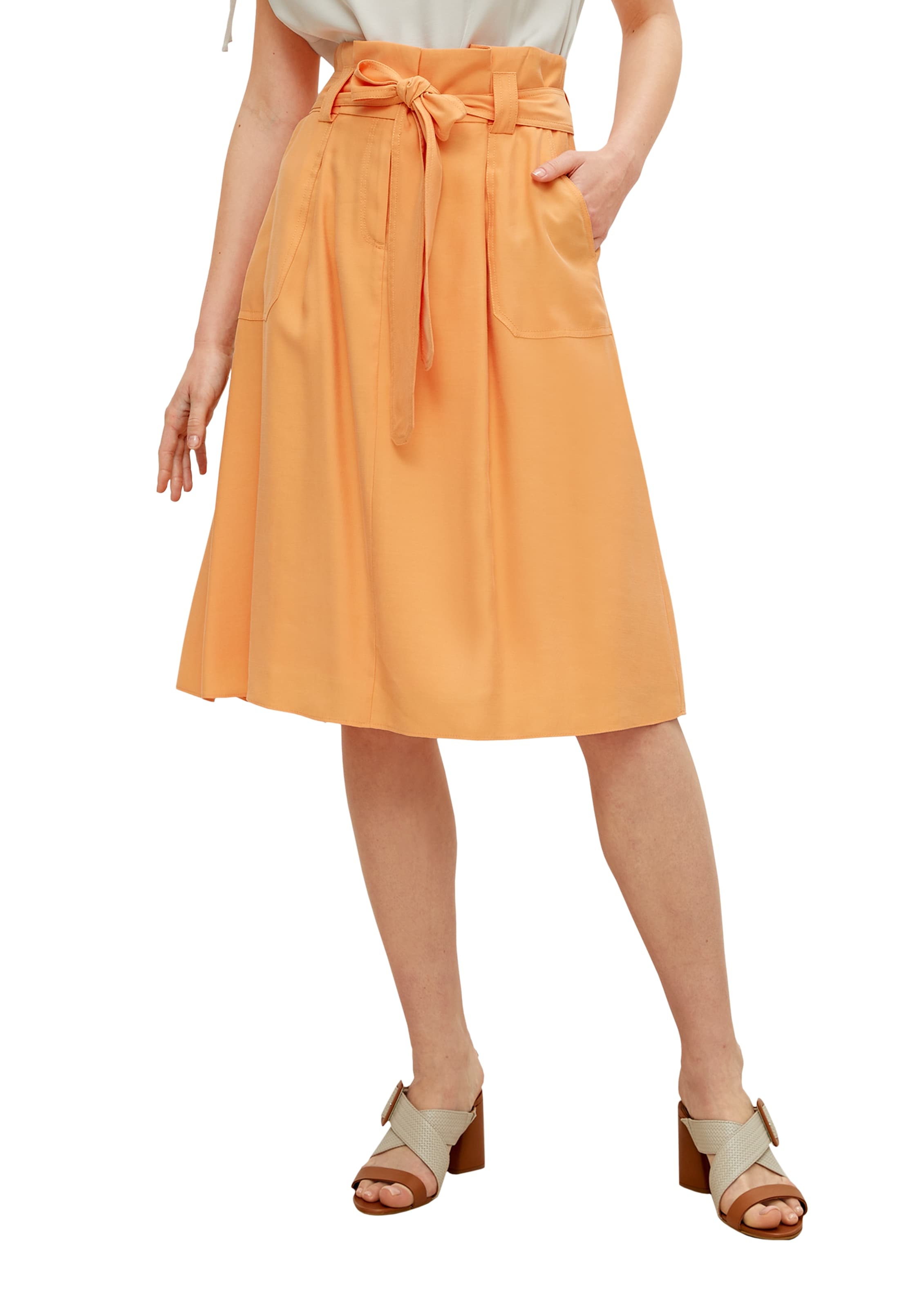Jupe COMMA en orange : devant