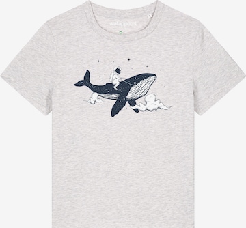 T-shirt ' Spacewhale ' Watapparel en blanc : devant