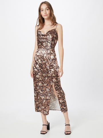 Chi Chi London Dress 'Leona' in Brown: front