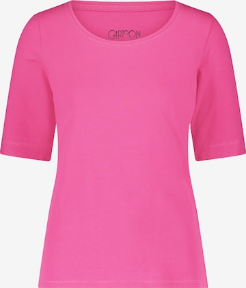 Cartoon Shirt in Roze: voorkant