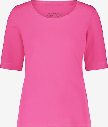 T-shirt Cartoon en rose : devant