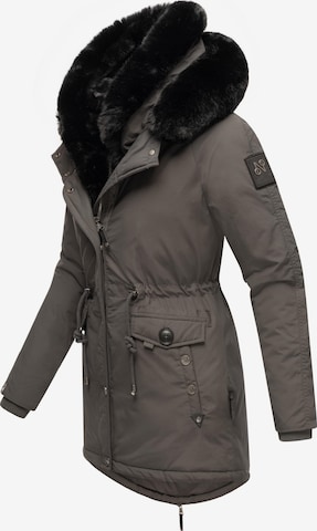 NAVAHOO Winterparka 'Sweety Deluxe' in Grijs