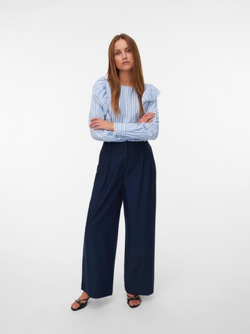 Wide Leg Pantalon à pince 'VMDREA' VERO MODA en bleu